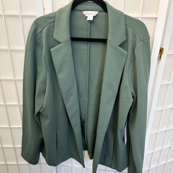 Liz Claiborne Blazer Jacket Women Size XXL Green - Picture 1 of 2